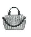 Pewter Puffy Bag