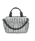 Pewter Puffy Bag